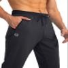 G Gradual Men's Sweatpants with Zipper Pockets Tapered Joggers for Men Athletic Pants for Workout, Jogging, Running (Black, Medium) view 3