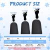 Zhanmai 2 Pairs 3 mm Neoprene Toe Covers Warmers Black Thermal Foot Toe Bath Sock for Winter Cycling Running(Black, Medium) view 2