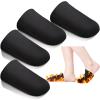 Zhanmai 2 Pairs 3 mm Neoprene Toe Covers Warmers Black Thermal Foot Toe Bath Sock for Winter Cycling Running(Black, Large) view 1