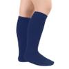 Durio Toddler Knee High Socks Soft Girls Knee High Socks for Toddler Girls Cute Toddler Kids Tube Socks 01 Pure Navy view 2