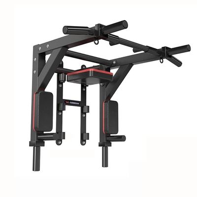 Pull-Up Bar Home Gym Pull Up Bar, Wall-Mounted Adjustable Height Horizontal Bar, 90-Degree Flip Steel Chin Bar, Bearing 400kg (Color : Black)