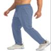 G Gradual Men's Sweatpants with Zipper Pockets Tapered Joggers for Men Athletic Pants for Workout, Jogging, Running (Slate Blue, Small) view 2