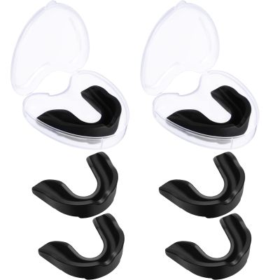 BBTO 6 Pcs Youth Kids Mouth Guard for Sports, Boys Girls Mouth Guard with Case, Mouthguard for Wrestling Boxing Basketball Hockey Football(Classic Style,Black)