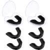 BBTO 6 Pcs Youth Kids Mouth Guard for Sports, Boys Girls Mouth Guard with Case, Mouthguard for Wrestling Boxing Basketball Hockey Football(Classic Style,Black)