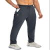 G Gradual Men's Sweatpants with Zipper Pockets Tapered Joggers for Men Athletic Pants for Workout, Jogging, Running (Grey, X-Large) view 1