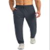 G Gradual Men's Sweatpants with Zipper Pockets Tapered Joggers for Men Athletic Pants for Workout, Jogging, Running (Grey, X-Large) view 2