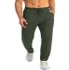 G Gradual Men's Sweatpants with Zipper Pockets Tapered Joggers for Men Athletic Pants for Workout, Jogging, Running (Olive Green, Large) view 2
