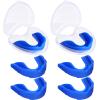 BBTO 6 Pcs Youth Kids Mouth Guard for Sports, Boys Girls Mouth Guard with Case, Mouthguard for Wrestling Boxing Basketball Hockey Football(Classic Style,Blue) view 1