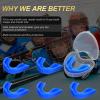 BBTO 6 Pcs Youth Kids Mouth Guard for Sports, Boys Girls Mouth Guard with Case, Mouthguard for Wrestling Boxing Basketball Hockey Football(Classic Style,Blue) view 4