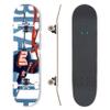 Complete Pro Skateboard by Braille for Girls, Boys, Kids Youth, Adult, Teens, Beginners - Fully Assembled with Poster & Stickers (8.125, Ninja Punch) view 1