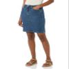 Amazon Essentials Women's Classic 5-Pocket Denim Skirt, Medium Wash, 8 view 1
