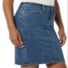 Amazon Essentials Women's Classic 5-Pocket Denim Skirt, Medium Wash, 8 view 2