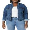 Amazon Essentials Women's Regular Fit Jean Jacket (Available in Plus Size), Medium Wash, X-Small view 4