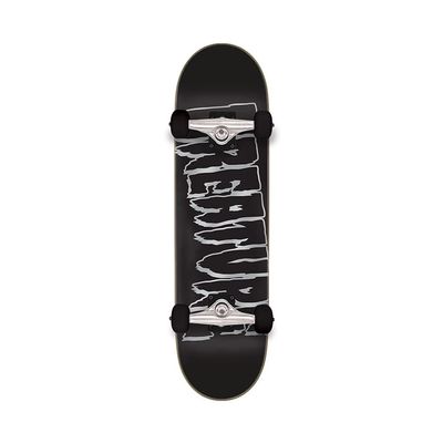 Creature Skateboard Complete Logo Outline Metallic 8.25" x 31.5" Assembled