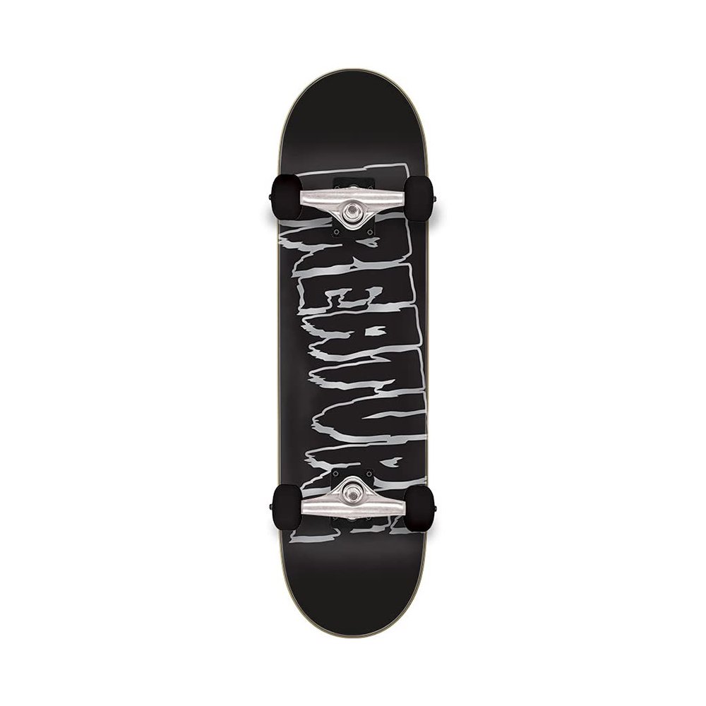 Creature Skateboard Complete Logo Outline Metallic 8.25" x 31.5" Assembled