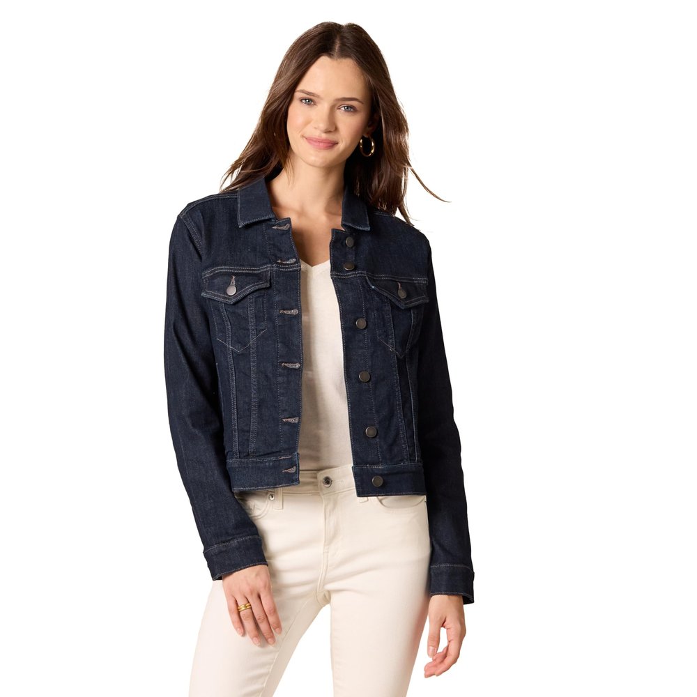 Amazon Essentials Women's Denim Jean Jacket (Available in Plus Size), Rinse Wash, 4X