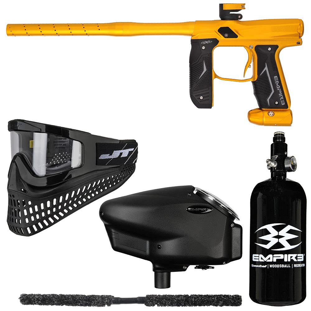 Action Village Empire Axe 2.0 Super Paintball Gun Package Kit (Dust Gold/Dust Gold)
