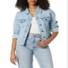 Amazon Essentials Women's Regular Fit Jean Jacket (Available in Plus Size), Light Wash, X-Large view 1