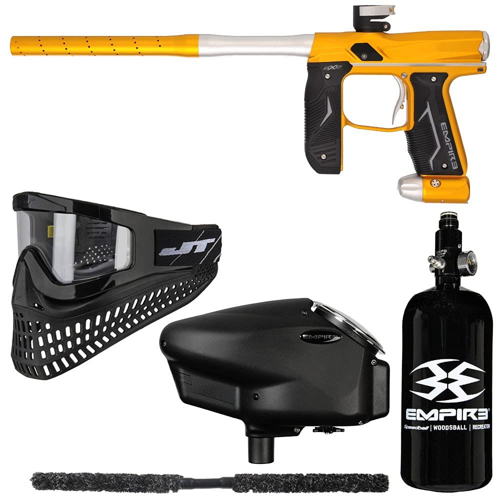 Action Village Empire Axe 2.0 Super Paintball Gun Package Kit (Dust Gold/Dust Silver)