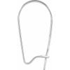 14K White Gold 19.3x11 mm Kidney Ear Wire (14K Yellow-Gold) view 1
