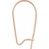 14K White Gold 19.3x11 mm Kidney Ear Wire (14K Yellow-Gold) view 3