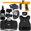 Action Village Empire Axe 2.0 Protector Level 3 Paintball Gun Package Kit (Dust Gold/Dust Orange, Glove Size: Small/Medium)