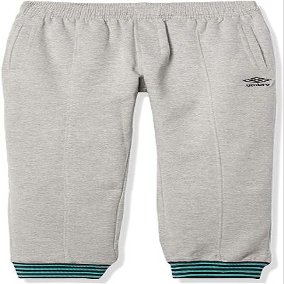 Umbro Boy's Youth (8-18) Double Knit Pants, Medium Grey Heather/Mint Medium 10-12