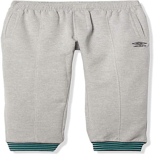 Umbro Boy's Youth (8-18) Double Knit Pants, Medium Grey Heather/Mint Medium 10-12