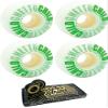 52mm Ghetto Child Classic Logo White / Green Skateboard Wheels - 99a with Viper Strike 8mm Precision ABEC 7 Skateboard Bearings - Bundle of 2 items view 1