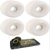Powerflex Skateboards 58mm Gumball White Skateboard Wheels - 83b with Viper Strike 8mm Precision ABEC 7 Skateboard Bearings - Bundle of 2 Items view 1