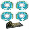 51mm Enjoi Skateboards Helvetica Neue White / Blue Skateboard Wheels - 99a with Viper Strike 8mm Precision ABEC 7 Skateboard Bearings - Bundle of 2 items view 1
