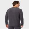 32 Degrees Mens Heat Performance Thermal Heavyweight Baselayer Crewneck Long Sleeve Fleece Top, Stingray, Medium view 4