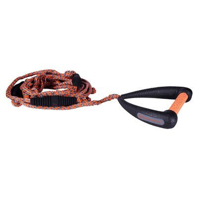 Hyperlite Pro Surf Rope W/Handle Wakesurf Rope/Handle Combo Orange/Black 25ft