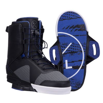 Hyperlite Team X Mens Wakeboard Bindings Black/Blue 9-10