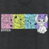 Disney Junior's Lilo Stitch Box Tri-Blend Racerback Layering Tank, Black Heather, XX-Large view 2