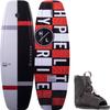 Hyperlite Motive Mens Wakeboard 134 W/Frequency Bindings Black/Red