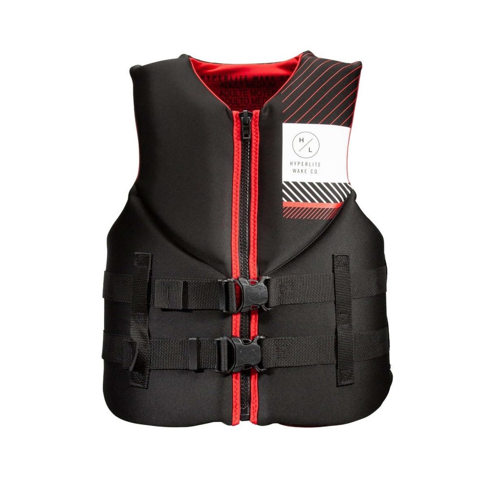 Hyperlite indy CGA Mens Wakeboard Vest Black/Red Sz L