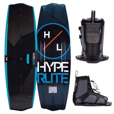 Hyperlite State 2.0 Mens Wakeboard 130 W/Remix Bindings Black/Blue (7-10.5)