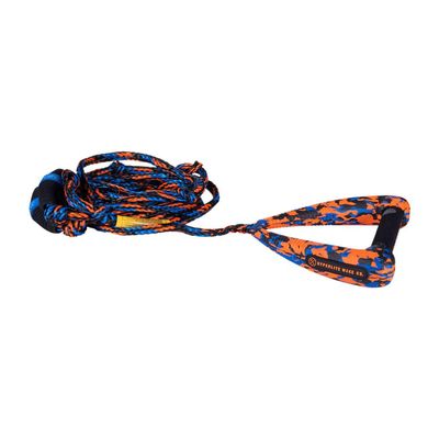 Hyperlite ARC Surf Rope W/Handle Wakesurf Rope/Handle Combo Orange/Blue 25ft