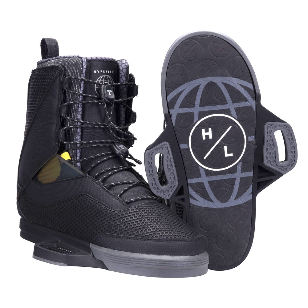 Hyperlite Capitol Mens Wakeboard Bindings Black/Grey 9