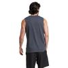 Russell Athletic Men's Cotton Performance Sleeveless Muscle T-Shirt, Black Heather, X-Large view 3