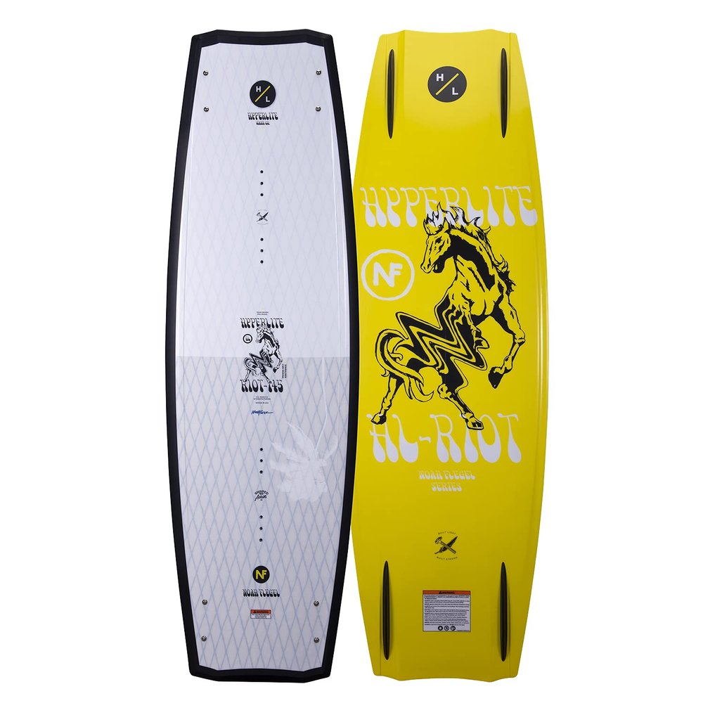 Hyperlite Riot Mens Wakeboard White/Yellow 142cm