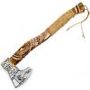 Custom Gift Forged Carbon Steel Viking Axe with Ash Wood Shaft - Viking Bearded Camping Axe 9970 view 1