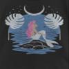 Disney Princess Celestial Ariel Girl's Solid Crew Tee, Black, X-Large view 2