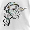 Disney Princess Line Art Jasmine Girl's Solid Crew Tee, White, Small view 2