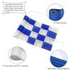 Checkered Golf Flags with Tube Inserted,8 L x 6H Mini Putting Green Flags for Yard Indoor Outdoor Backyard Garden, 420D Nylon Pin Flag (Blue/White,3sets) view 3