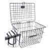 Front Bike Basket with Lid Bike Rear Storage Basket Container Organizer (Black) view 1