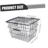 Front Bike Basket with Lid Bike Rear Storage Basket Container Organizer (Black) view 2