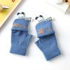Kids Boys Girls Ski Gloves Warm Waterproof Snow Cycling Riding Toddlers Mittens (Blue1) view 3