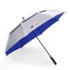 Doubwell UV protection golf umbrella 62/68 Inch UPF 50+ large umbrella automatic open windproof sturdy construction shade for blocking sun and rain (68 inch, Silver/Blue) view 1